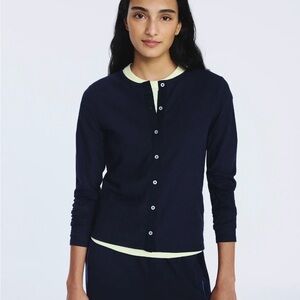 Women's Navy Button Down Shirt